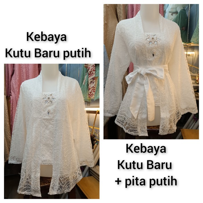 

ATASAN KEBAYA KUTU BARU PUTIH - kutu baru putih