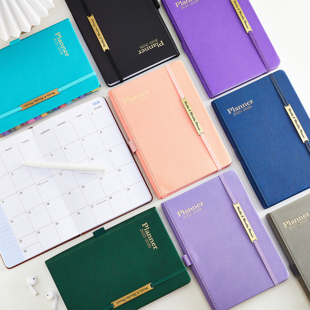

2025-2026 Agenda Planner A5 NotWeekly Monthly Diary Book Journal School Office Supplies Stationery