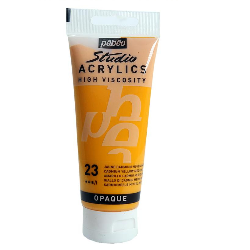 

Gramedia Surabaya - CAT PEBEO ACRYLIC 100ML CADMIUM YELLOW MEDIUM HUE 831-023