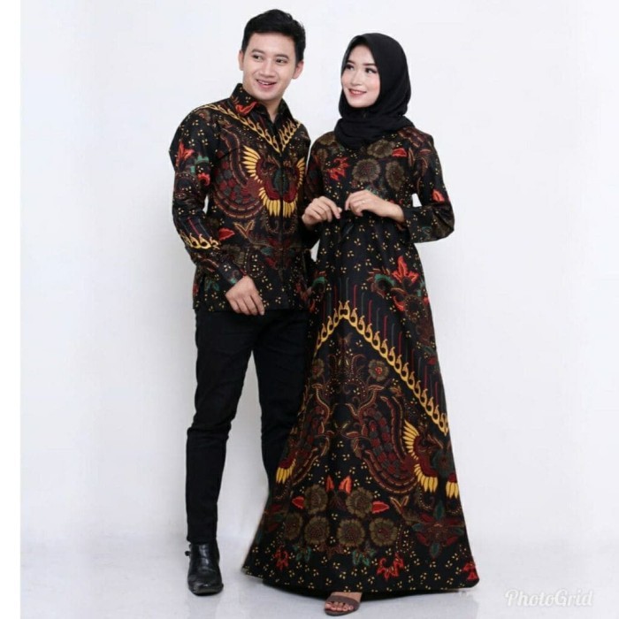 ✨WY.SY✨ -TERBARU NK BATIK BAJU COUPLE GAMIS ANDARI SARIMBIT DRESS KEMEJA - gamis kuning, CUSTOM