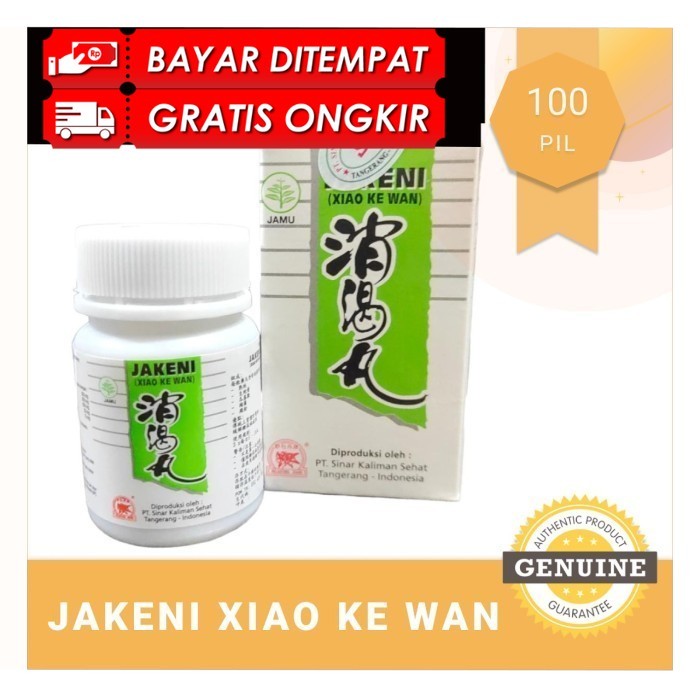 

COD Jakeni Xiao Ke Wan 100 Pil - Meringankan Diabetes Pada Gejala Awal ORIGINAL PRODUK