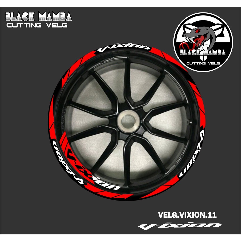 CUTTING STICKER VELG VIXION - STIKER LIS LIST VARIASI BAN/VELG YAMAHA VIXION