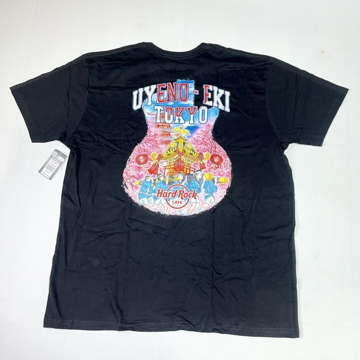 Hard Rock Cafe City Tee Black Uyeno Eki Tokyo Japan Vintage T Shirt T-Shirt Merchandise Baju Kaos Te