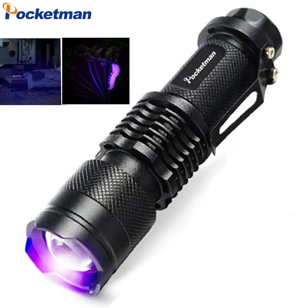 UV Flashlight UV Light Flashlight 395nm Black Light Flashlight Mini Blacklight Tor      for UV Resin