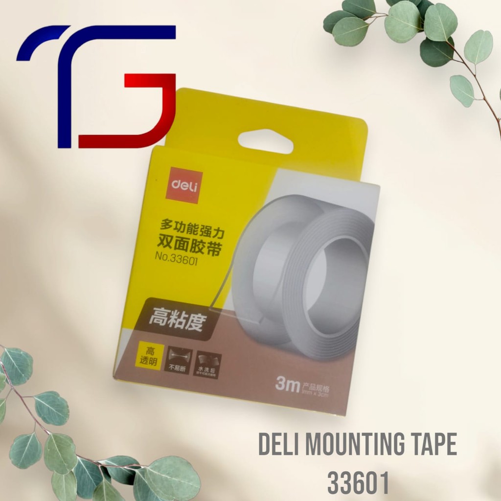 

Deli Mounting Tape Transparant 33601 Muraahhh
