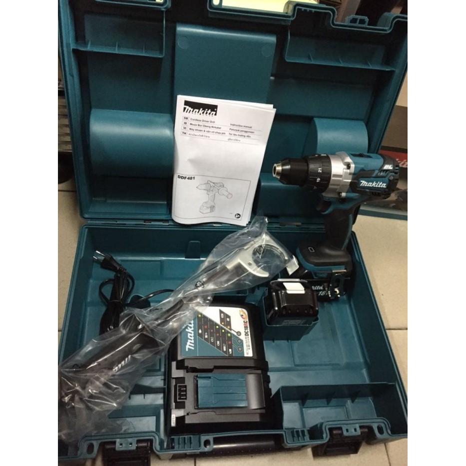 Mesin Bor Baterai Makita Impact Driver Cordless Makita DDF 481 RTE Tools Sepeda Motor