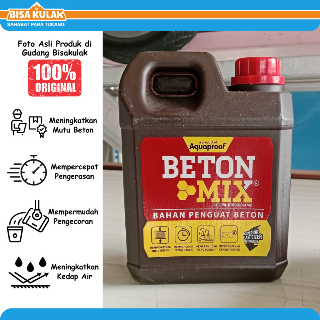Aquaproof Beton Mix - Beton Mix Aquaproof - Campuran Penguat Beton