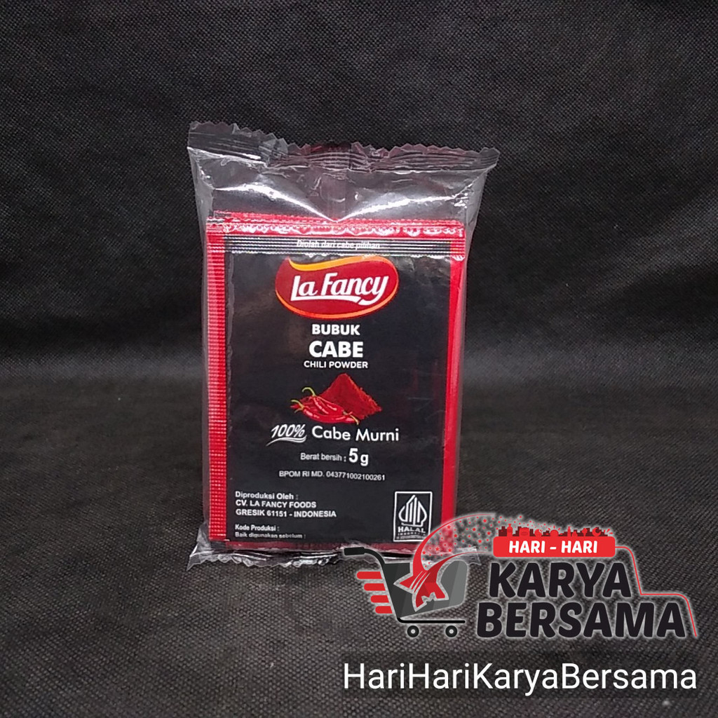 

BUMBU MASAK REMPAH REMPAH LA FANCY BUBUK CABE 6'S X 5GR