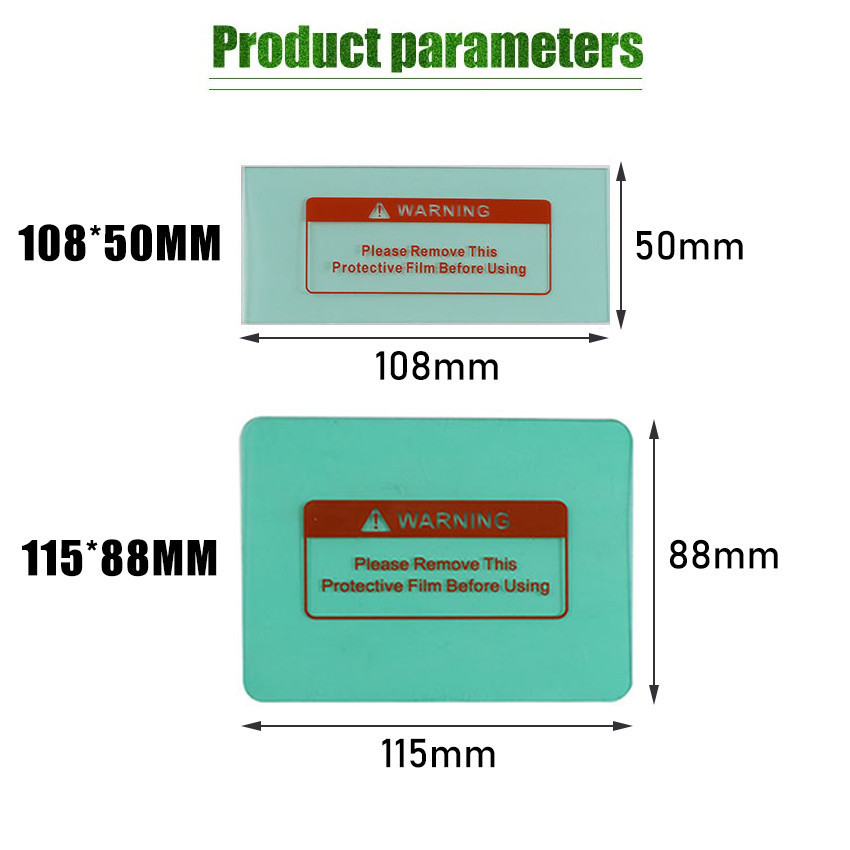 ZENID 5Pcs Welder Lens Cover pelindung Kaca Topeng Las Antigores sticker kaca topeng las otomatis