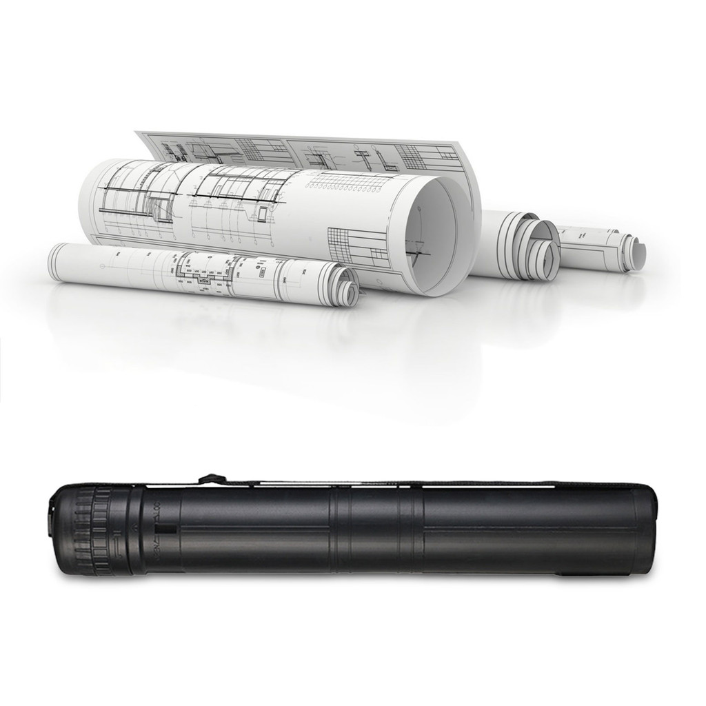 

Expandable Poster Tube Expand from 17” to 29” Telescoping Round Drawing Tube with Strap WaterprooArt Painting Tube for Draftings