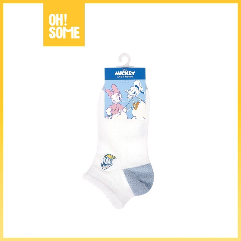 【OHSOME x Disney】Adorable Stocai Short Socks Disney Series Donald Duck Kaos Kaki Pendek