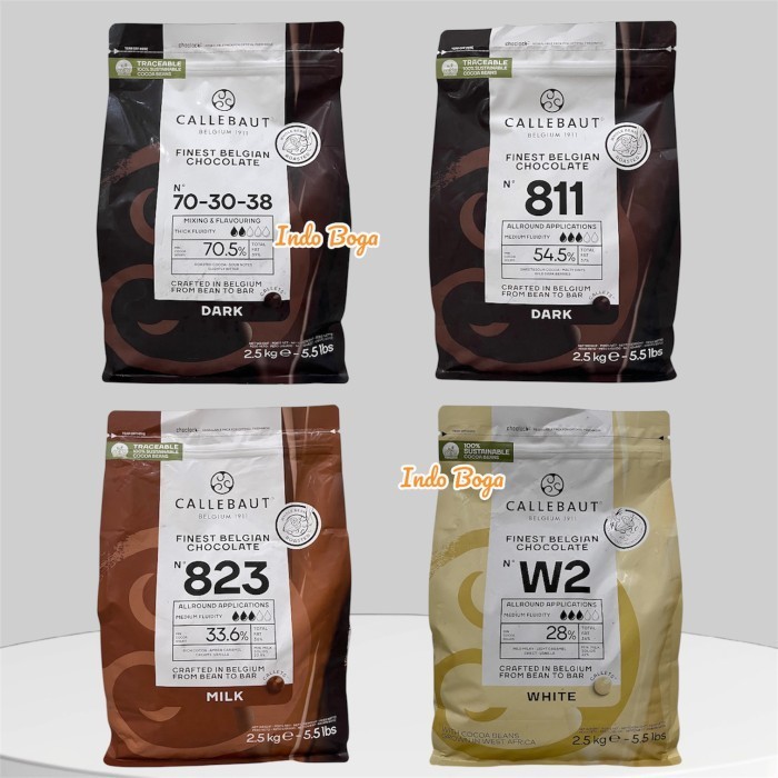 

CALLEBAUT BELGIAN CHOCOLATE REPACK - chocolate couverture callets
