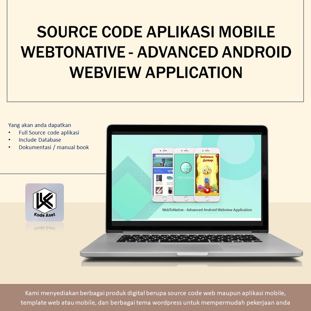 SOURCE CODE APLIKASI MOBILE WEBTONATIVE - ADVANCED ANDROID WEBVIEW APPLICATION