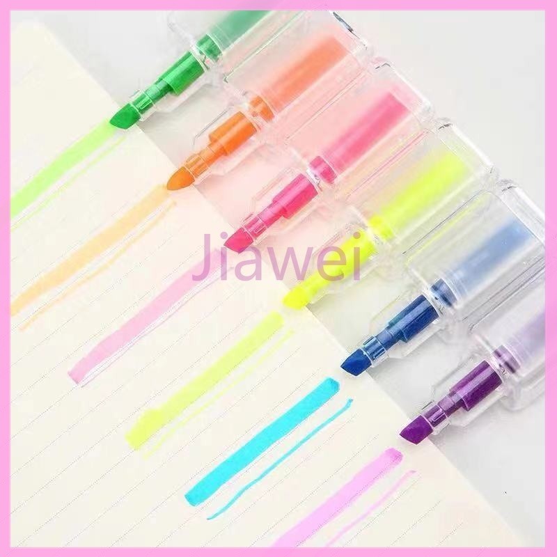 

Jiawei Stabilo /Stabilo Mini Model Cat Kuku Lucu / Highlighter Warna Warni Lucu