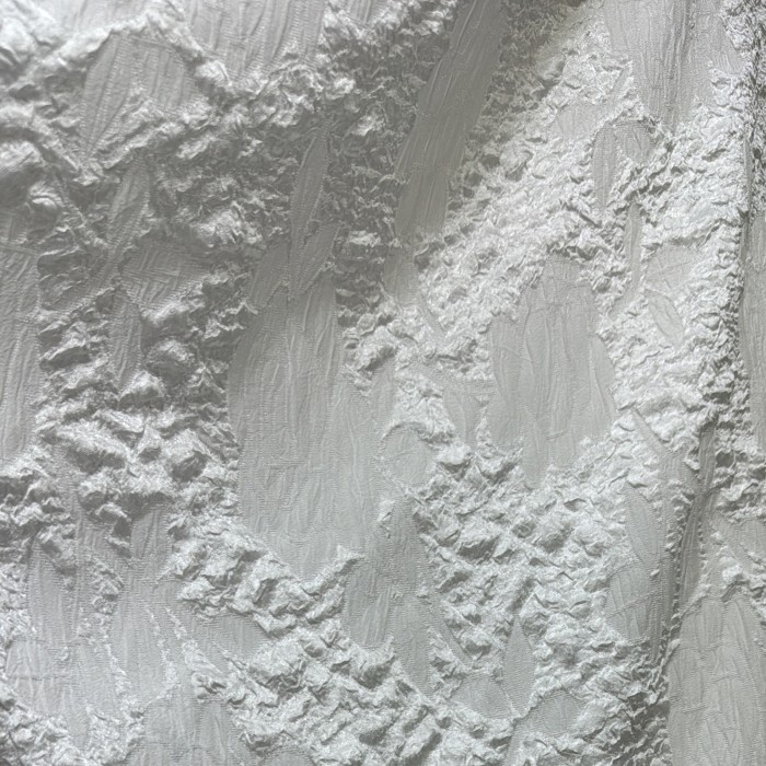 KAIN BAHAN JACQUARD EMBOS IMPORT - Putih, 0.5m