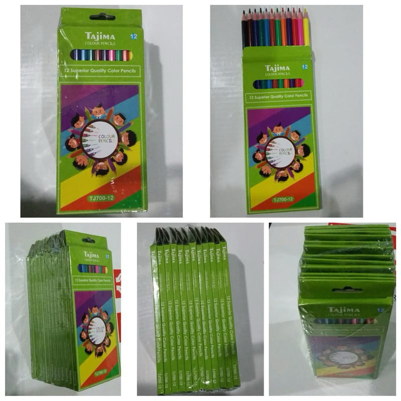 

Pensil warna 12 pis BESAR / Color Pencil Paper Box