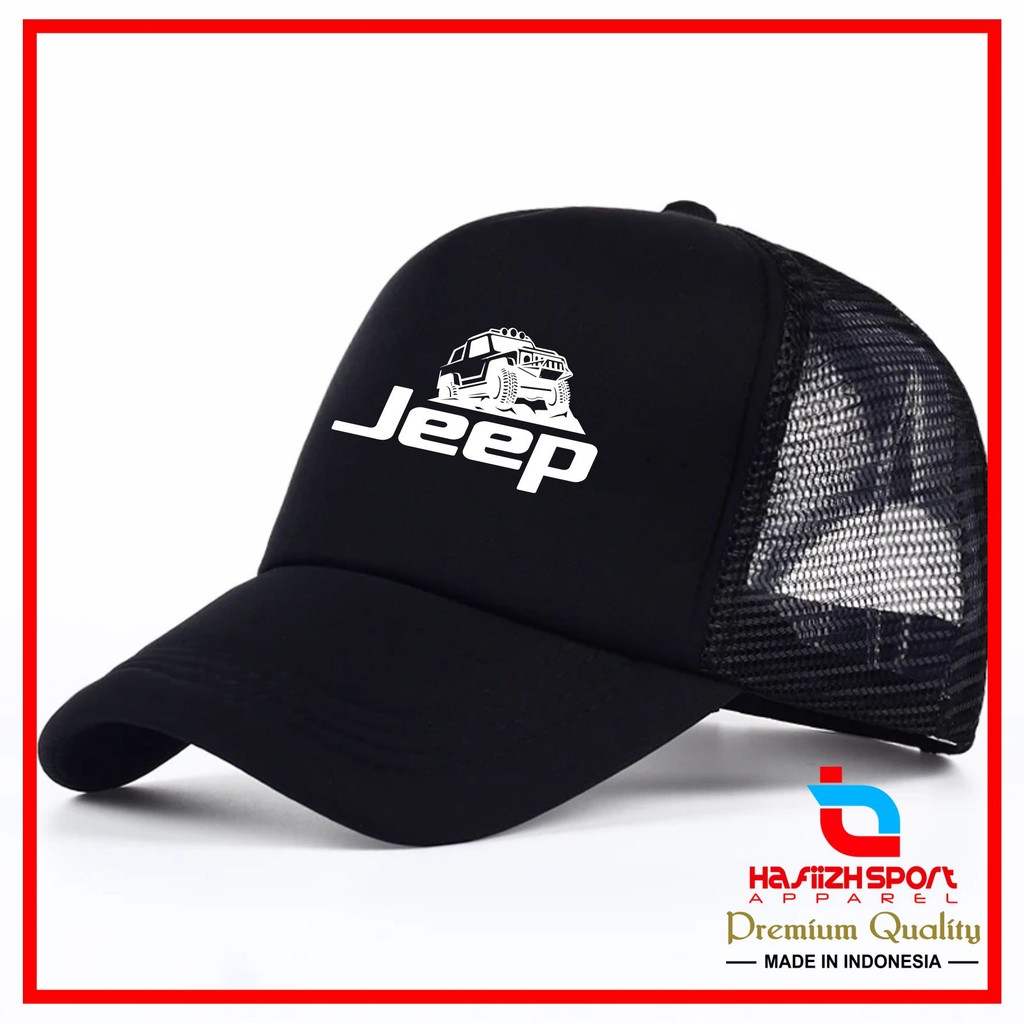 TOPI JEEP V.2 / TOPI JARING JEEP / TOPI TRUCKER JEEP PREMIUM BISA BAYAR DITEMPAT (COD)