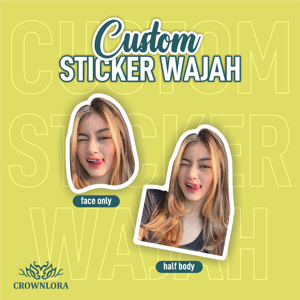 

Sticker Custom Wajah | Sticker Helm | Sticker Tumbler | Sticker Tahan Air