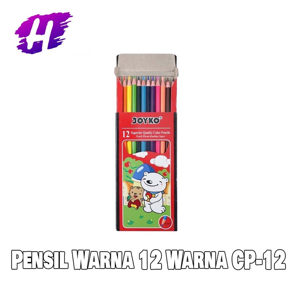 

Pensil Warna 12 Panjang Color Pencil Joyko CP-12PB