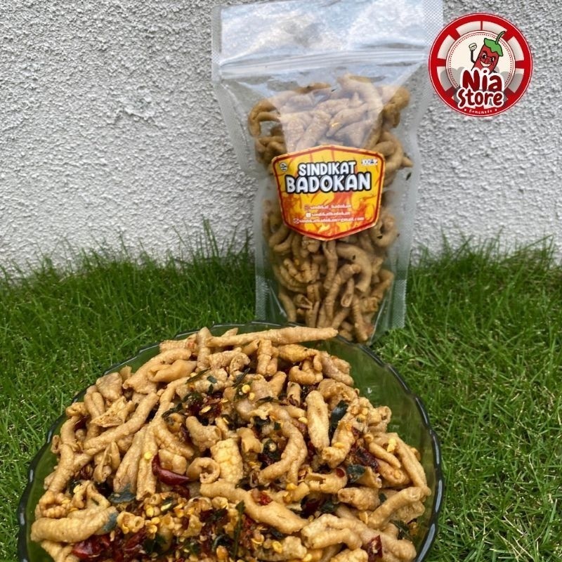 

keripik Usus nia store keripik usus original dan pedas daun jeruk keripik usus daun jeruk usus crispy bayar di tempat COD