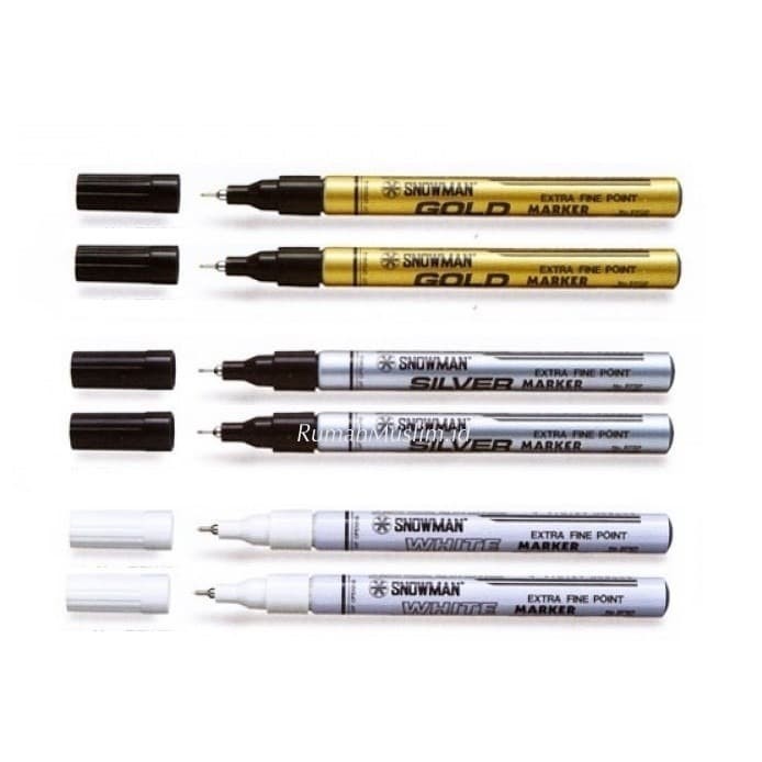 

[New Arrival] Spidol Snowman Paint Marker (1 Lusin) - Gold, Medium