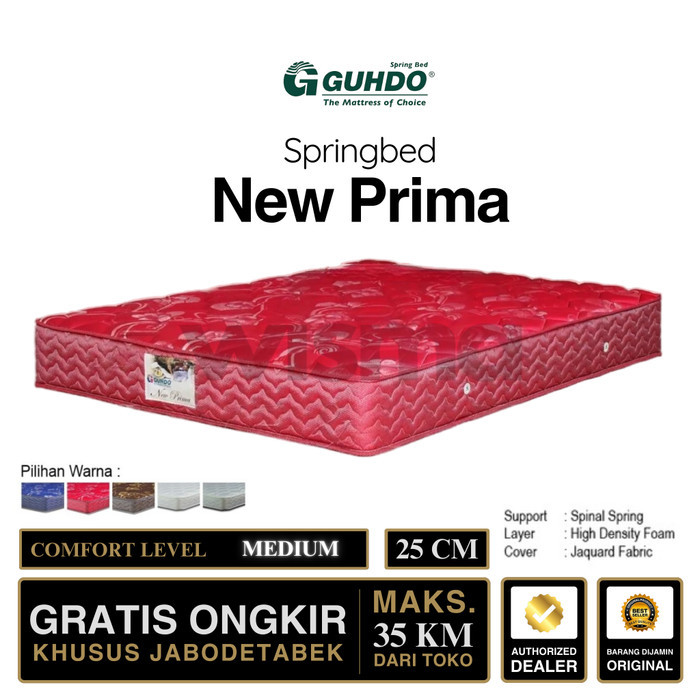 Kasur Springbed Guhdo New Prima T25 Merah 100x200 100 x 200