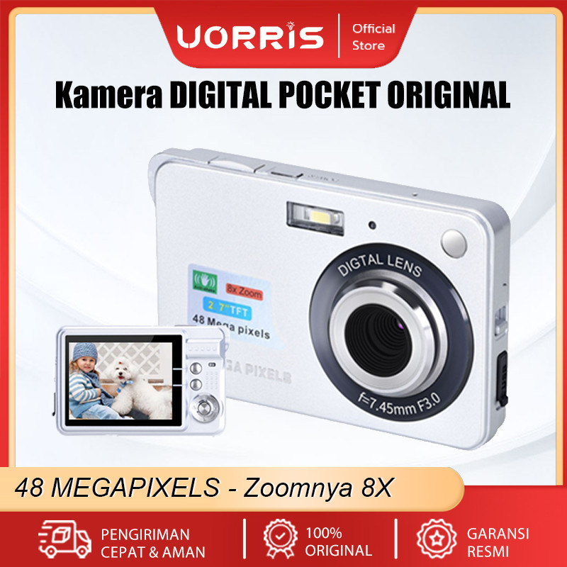 UORRIS Kamera DIGITAL POCKET  ORIGINAL FULL SET 48 MEGAPIXELS
