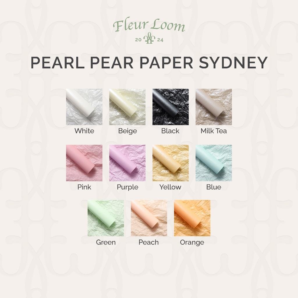 

Fleur Loom - (Pack) Kertas Buket Bunga Pearl Pear Paper / Sydney Korean Flower Wrapping Paper