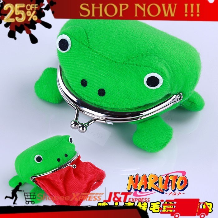 NEW TREND DOKO dompet kodok naruto katak frog dompet koin wallet purse coin anime ECOS