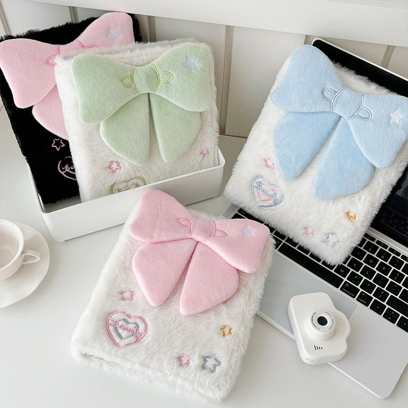 

A6 Photocard Binder Cute 3D Bowknot Plush Photocard Holder Kpop Photoalbum Idol Cards Collect Book Photo Card Packaging Supplies