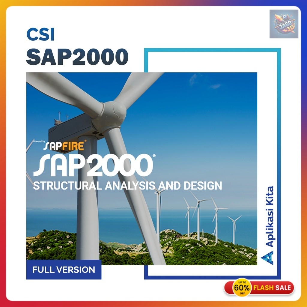 CSI SAP2000 v.24 | v.23 | v.22 | v.21 | v.20 Full Version - For Windows TERBARU