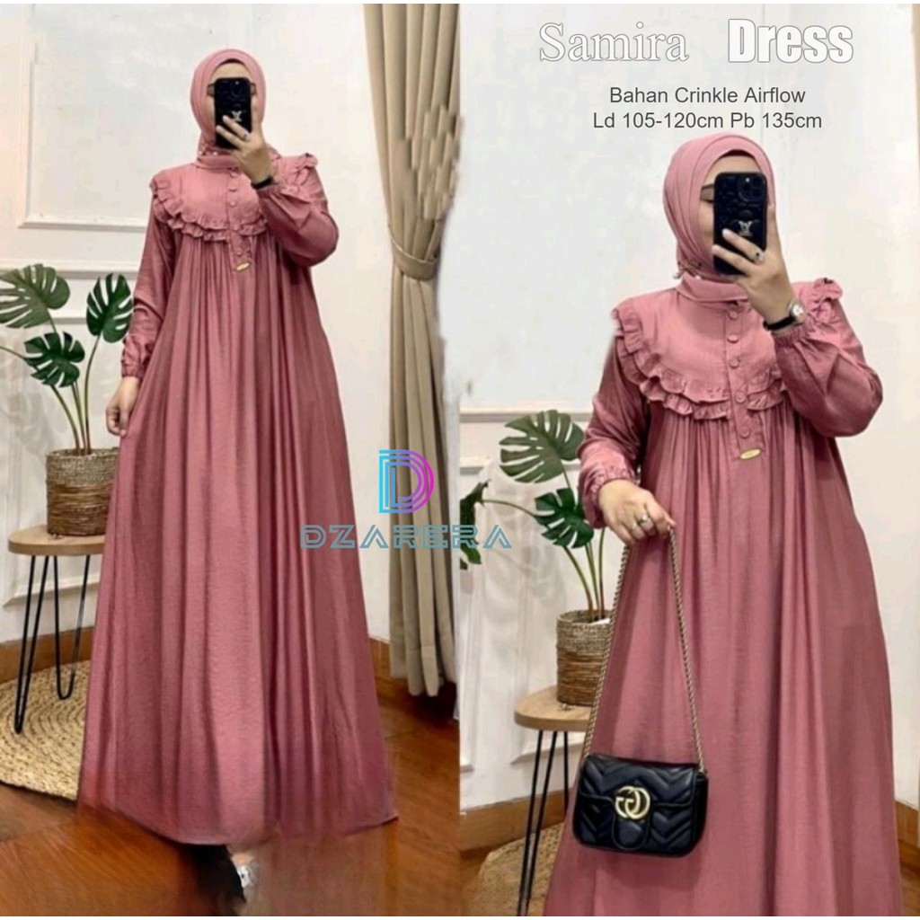 DISKON GAMIS WANITA DEWASA JUMBO BAHAN CRINKLE AIRFLOW PREMIUM