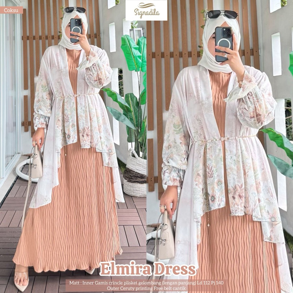 Maxy jumbo Elmira/dress kondangan mewah/ dress wanita resmi/dress rok umbrella/baju pesta wanita mur