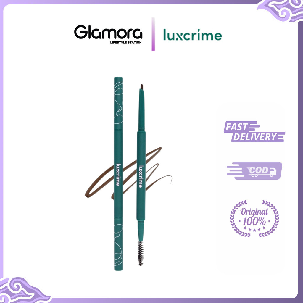 LUXCRIME Slim Triangle Precision Brown Pencil - Dark Brown