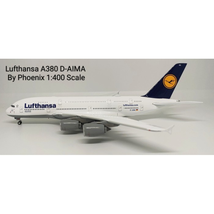 Pesawat Terbang Lufthansa A380 D-AIMA  Phoenix Skala 1/400 Diecast