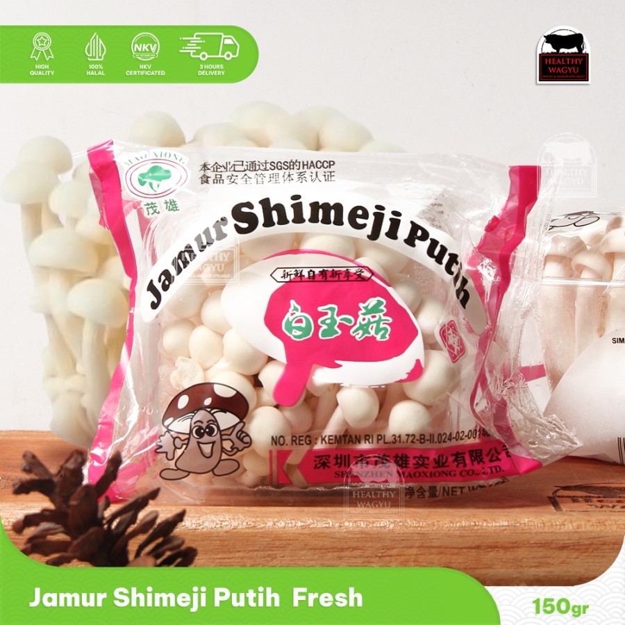 

Jamur Shimeji Putih White Mushroom Fresh 150gr Healthy Wagyu