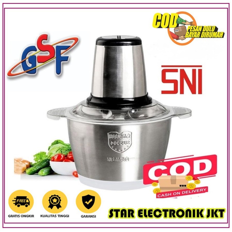 PENGGILING DAGING CHOPPER DAGING GSF 3802 KAPASITAS 2 LITER