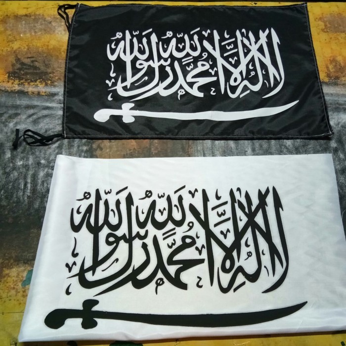 bendera tauhid banded 6pc not ikat kepala tauhid not topi tauhid