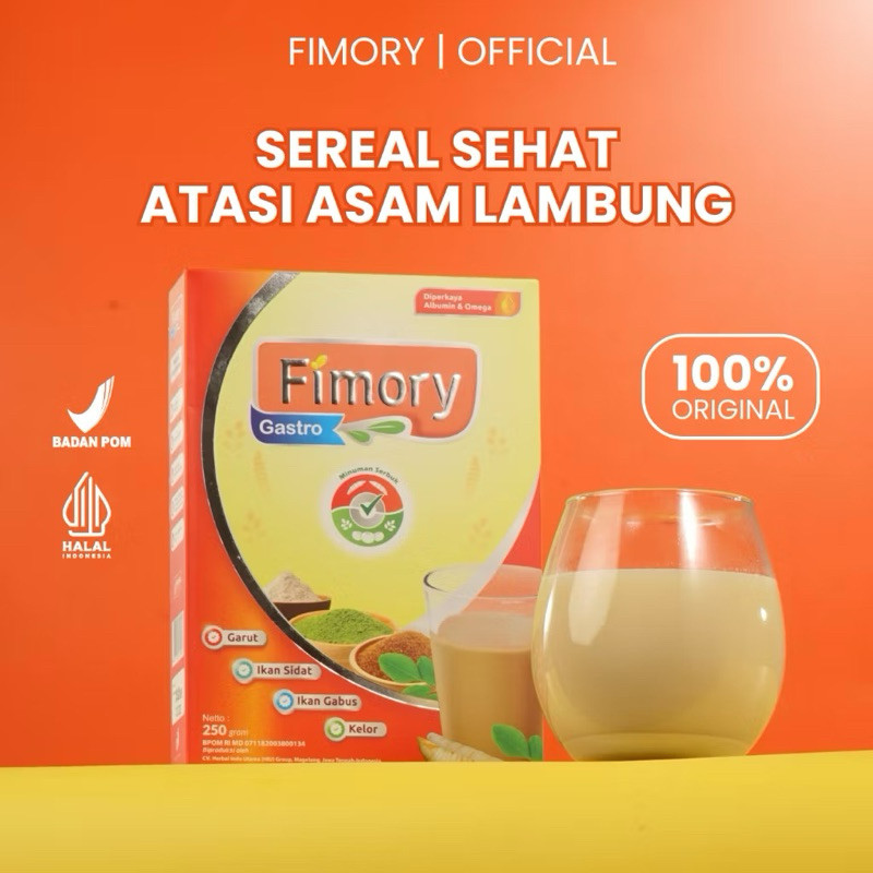 

Original Fimory Gastro 250 gr - Minuman Sehat Pereda Asam Lambung, Gerd Dan Mag Akut Sudah BPOM