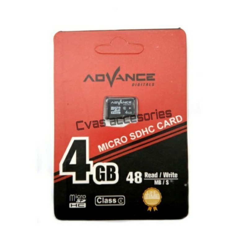 ADVANCE Memory Card / TFC 4gb Micro SD Class 6 SDHC MMC MicroSD Memori ORI