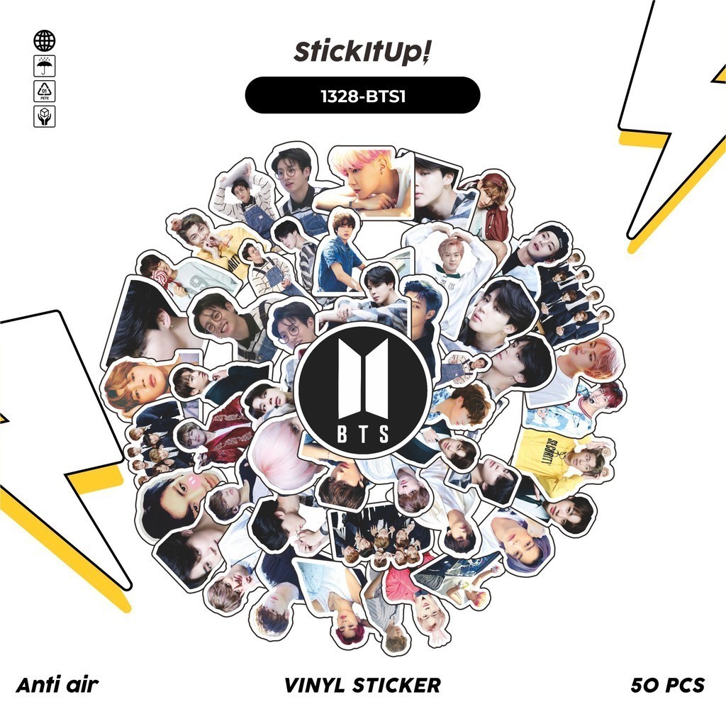 

TERLARIS PREMIUM COD 100 Pcs Stiker Pack Album BTS Lucu Aesthetic Vynil Waterproof untuk Freebies Sticker Buku Journal Casing HP Laptop