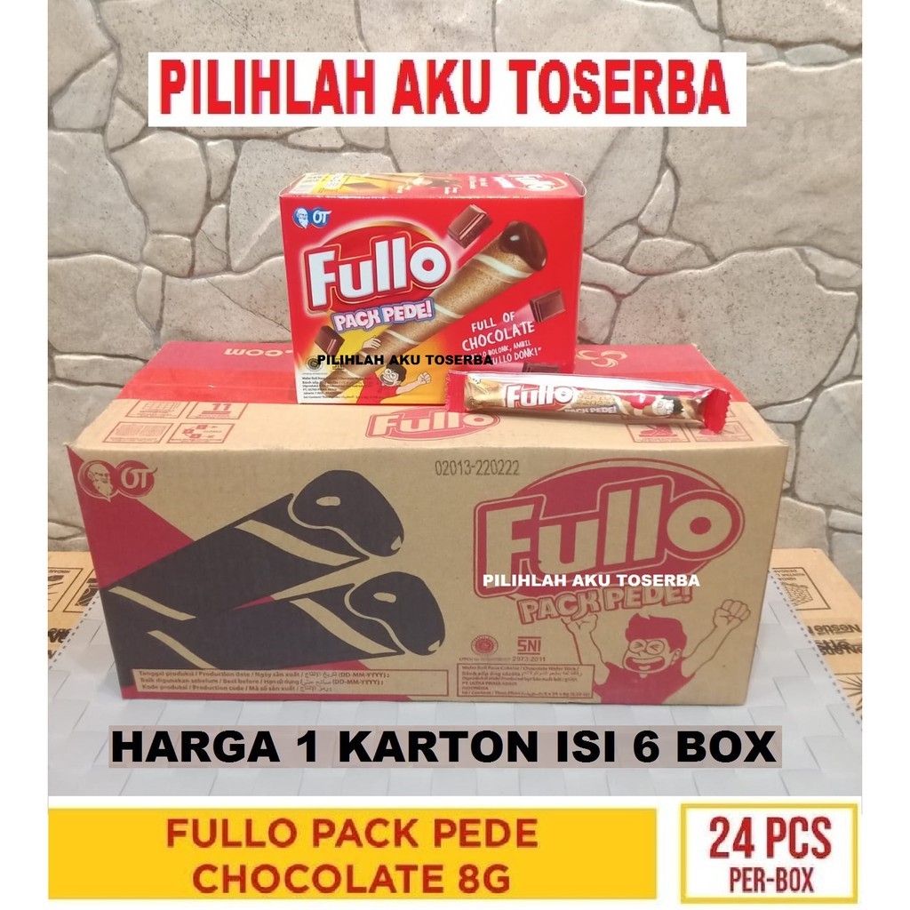 

FULLO STICK CHOCOLATE - ( HARGA 1 KARTON ISI 6 BOX )