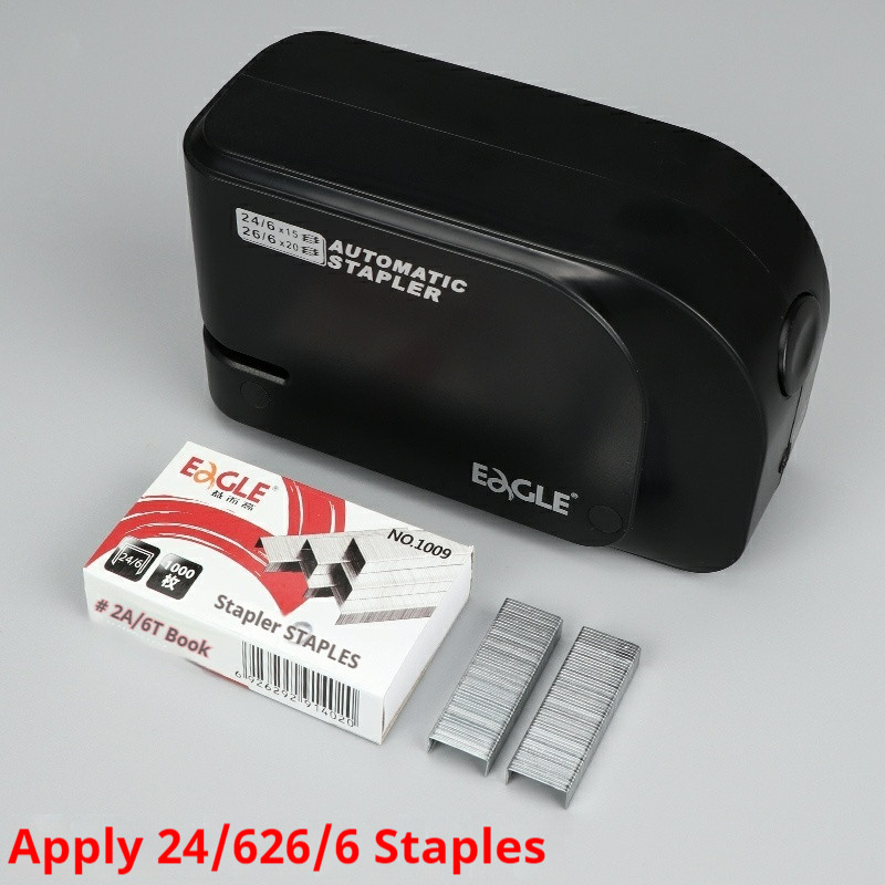 

Automatic Electric Stapler With Free 1 Box Staples 20-Sheet Capacity70g Paper Dual Power Supply Office School Binding Supplies