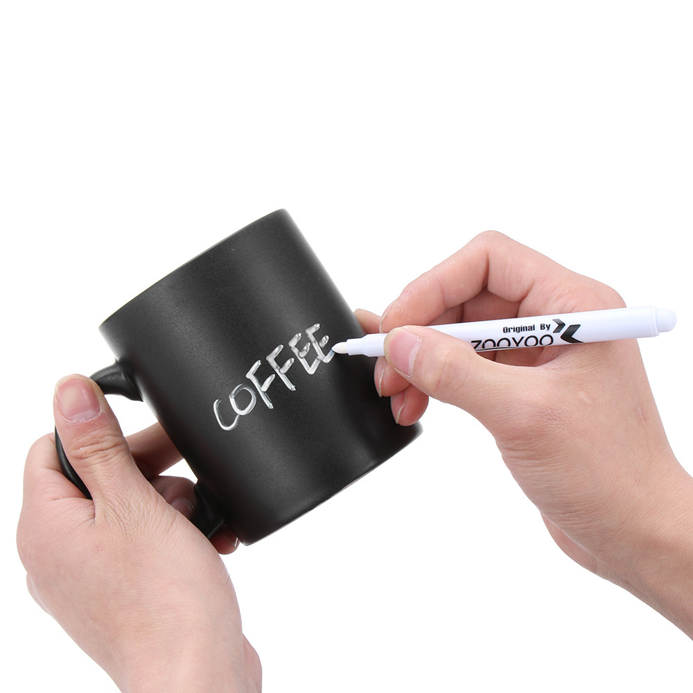 

1Pc White Liquid Chalk Marker Pen Metal Plastics Environmental Chalkboard Glass Windows Blackboard Drawing Writing Pen Erasable