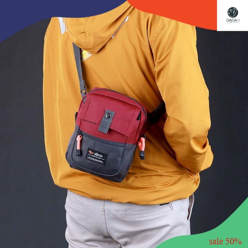 Tas Selempang Pria Slingbag Kecil Tas Hp Dompet Pouch Bag Traveling