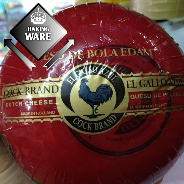 

keju edam ayam emas premium 1kg/keju bola edam/keju apel/keju asli - ayam hitam 1 kg