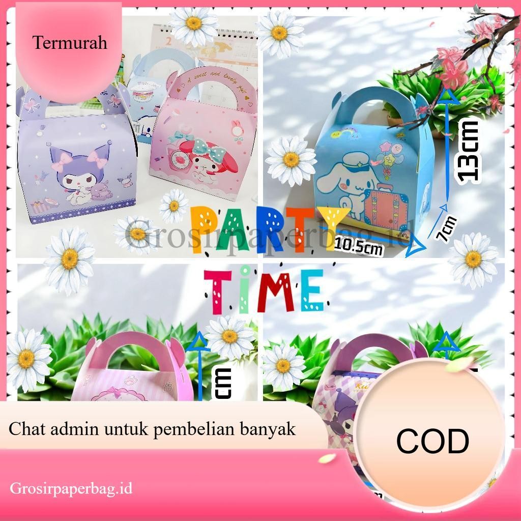 

Kotak Souvenir Snack Kado Sanrio Cinnamoroll Kuromi Melody Poccha / Goodiebag Sanrio Limited Edition