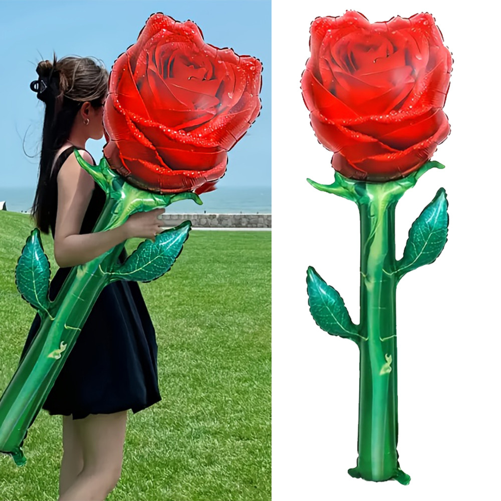 Big Red Rose Flower Balloon  Balloon Mother's Day Balloon Decoration wedding  Decoration Balloon