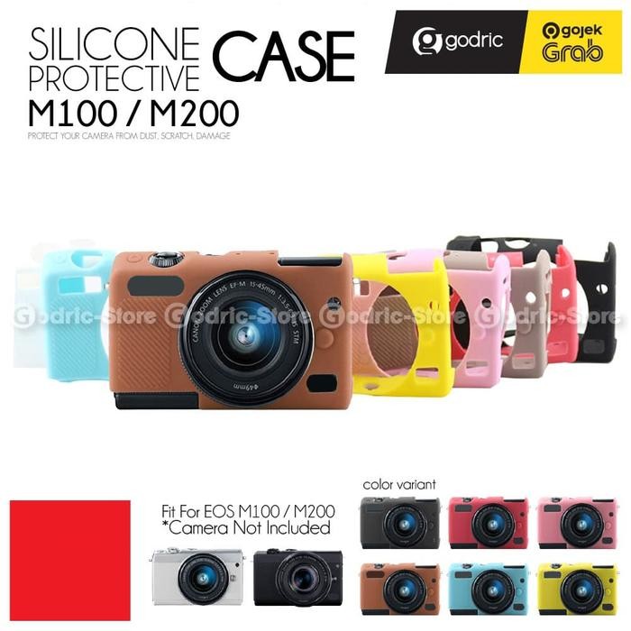 Silicone Canon EOS M200 Silikon Case / Sarung Silicon Kamera Mirrorles - Hitam