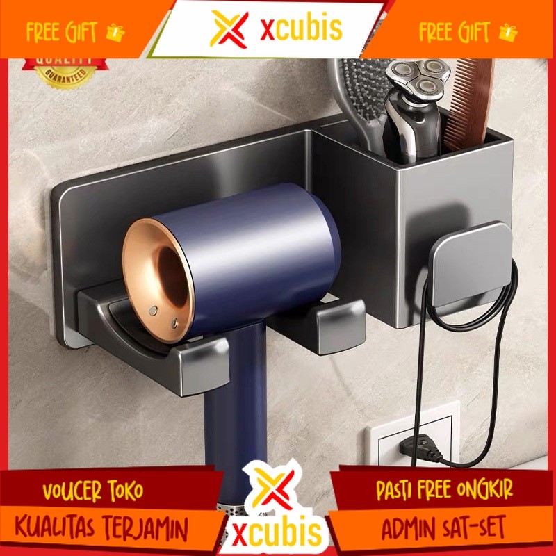 Rak kamar mandi rak blower sisir penyimpanan anti air anti karat tanpa pengeboran
